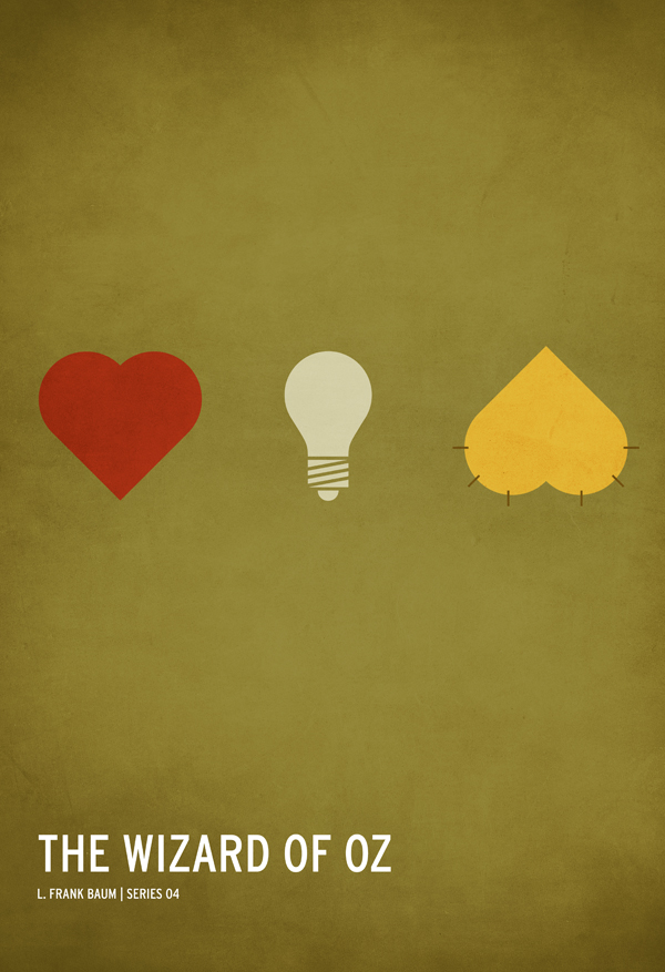 Hyper-minimalist posters of the classic children’s stories