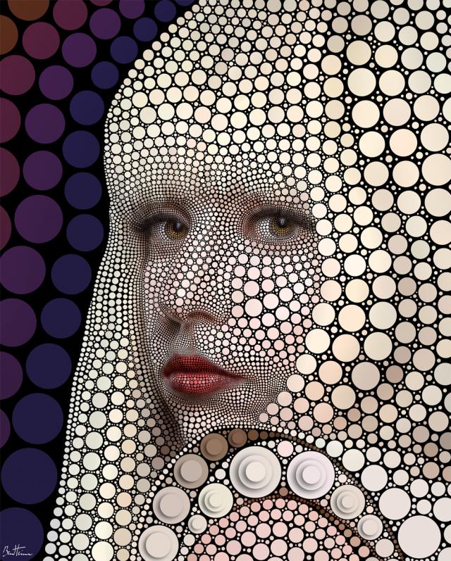Lady Gaga by Ben Heine