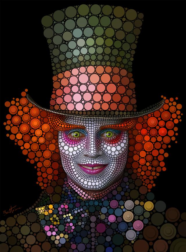 Mad Hatter - Johnny Depp by Ben Heine