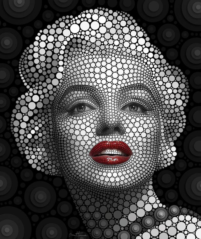 Marilyn Monroe by Ben Heine