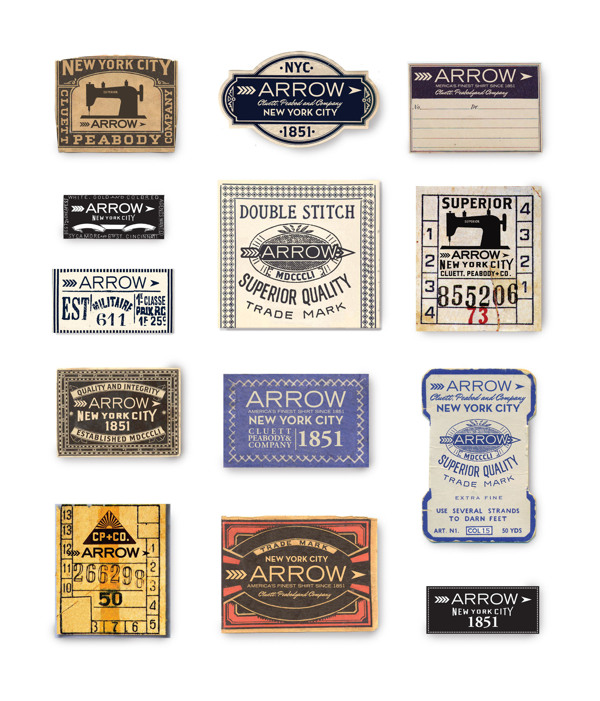 Arrow Cluett Labels and Packaging by Glenn Wolk