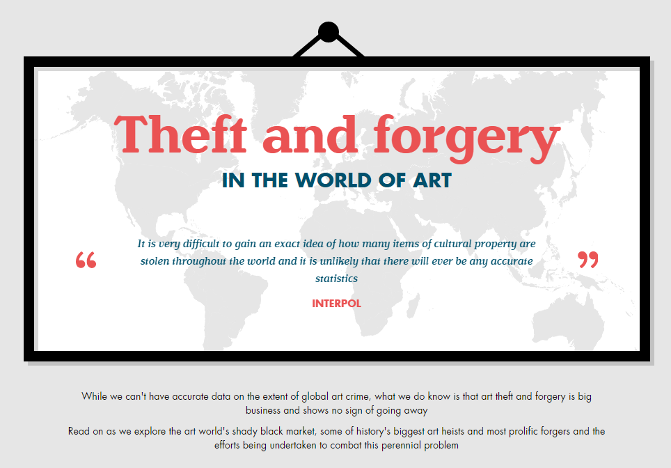 Theft and Forgery in the World of Art
