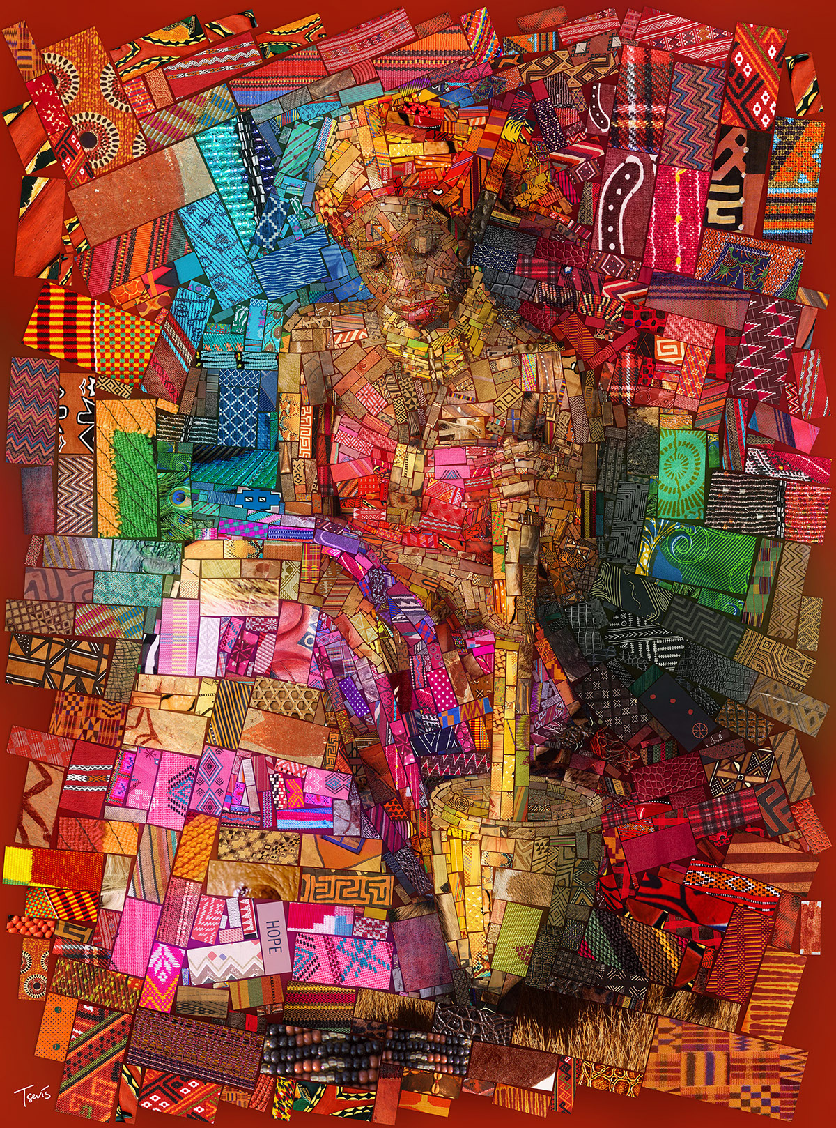Incredible Mosaics inspired by the African bricks by Charis Tsevis